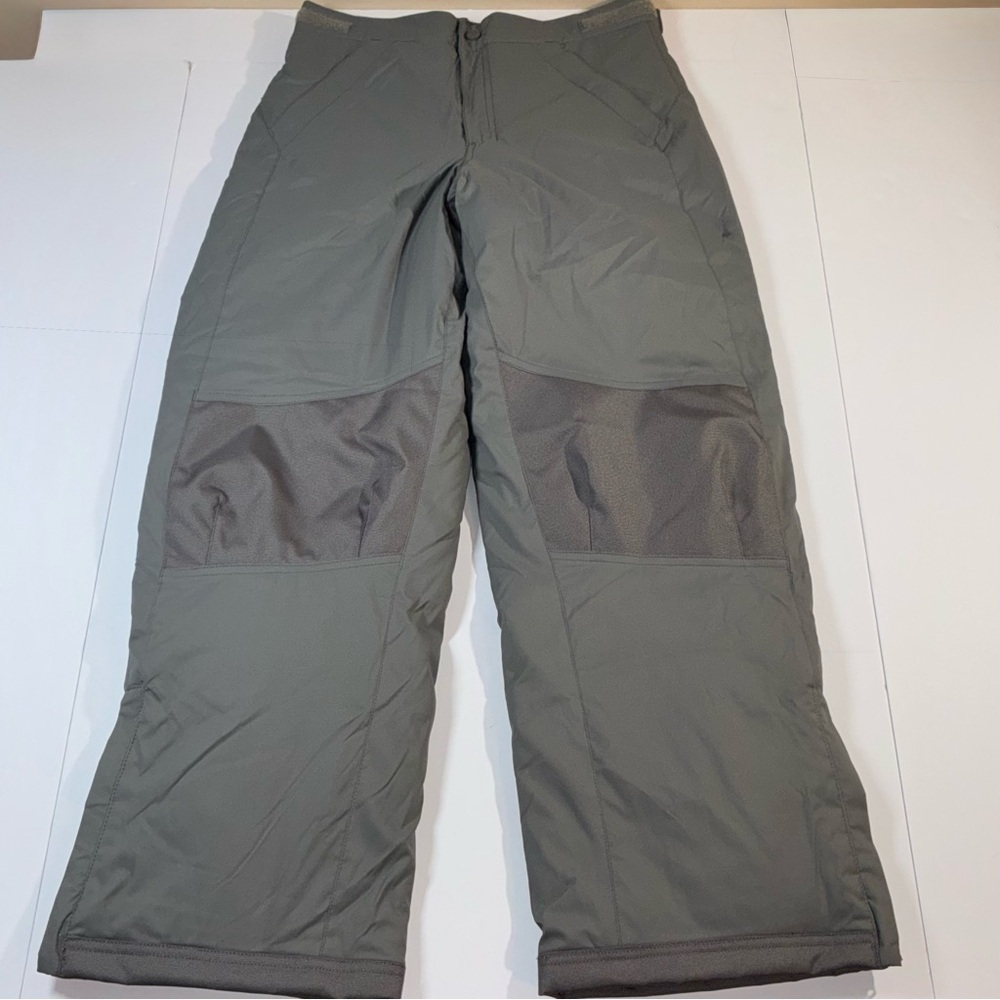 L.L. Bean Kid's Snow Pants Cold Buster Gray Size 12 Thinsulate Adjustable Waist